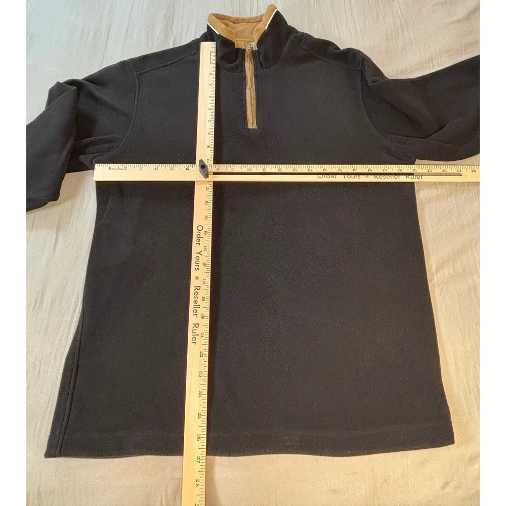 Ermenegildo Zegna Sport Quarter Zip Pullover fleece shirt men's small black